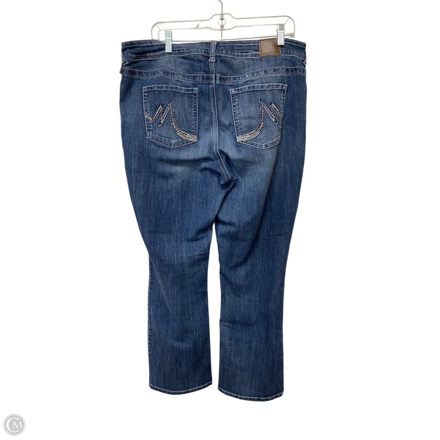 Jeans Straight By Maurices In Blue Denim, Size: 16