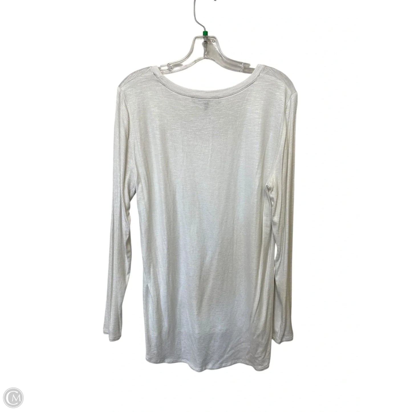 Top Long Sleeve By White House Black Market In White, Size: L
