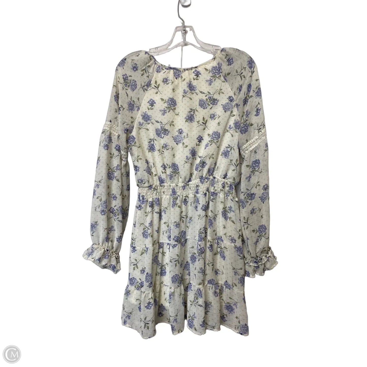 Dress Casual Short By Blu Pepper In Floral Print, Size: L