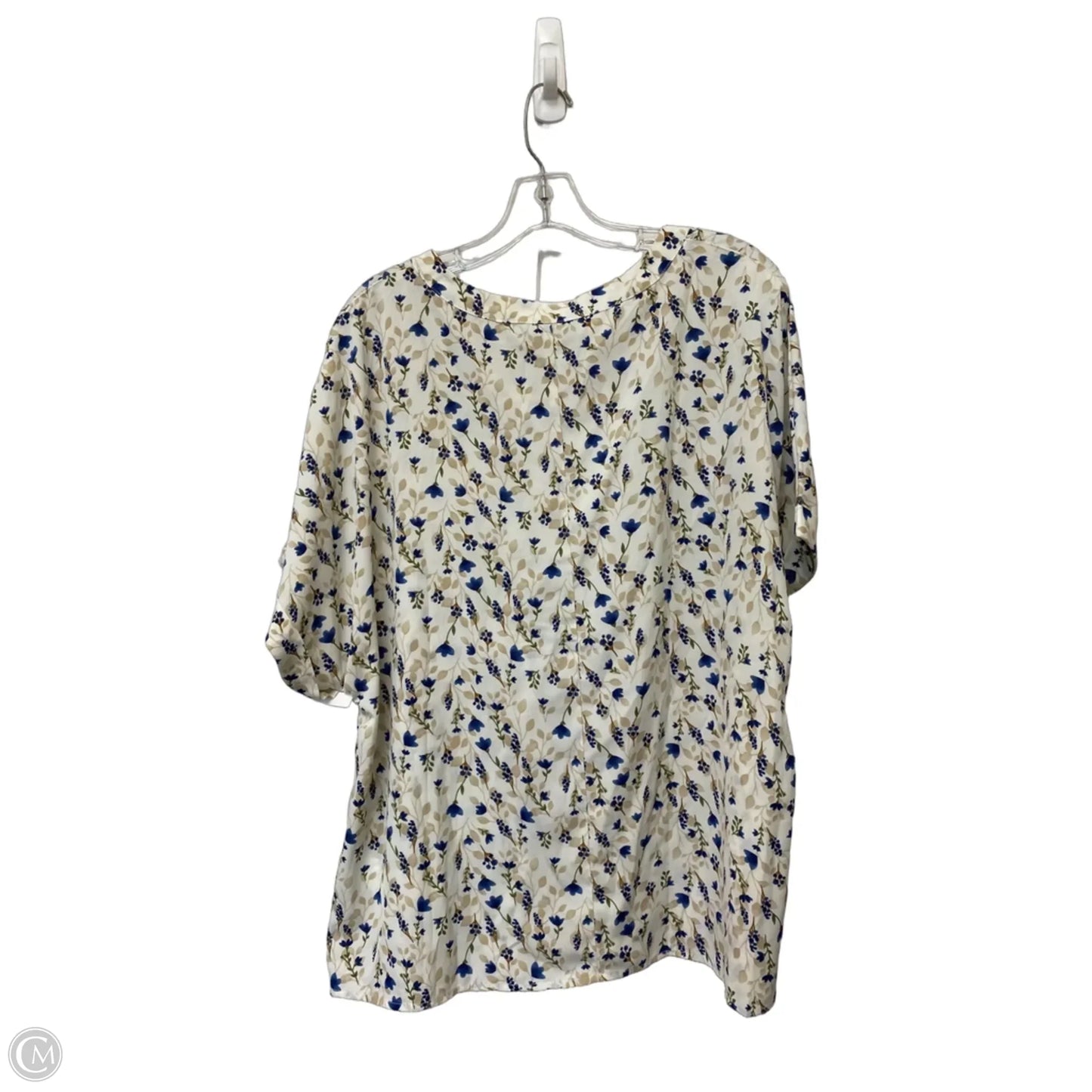 Top Short Sleeve By Bloomchic In Floral Print, Size: 14