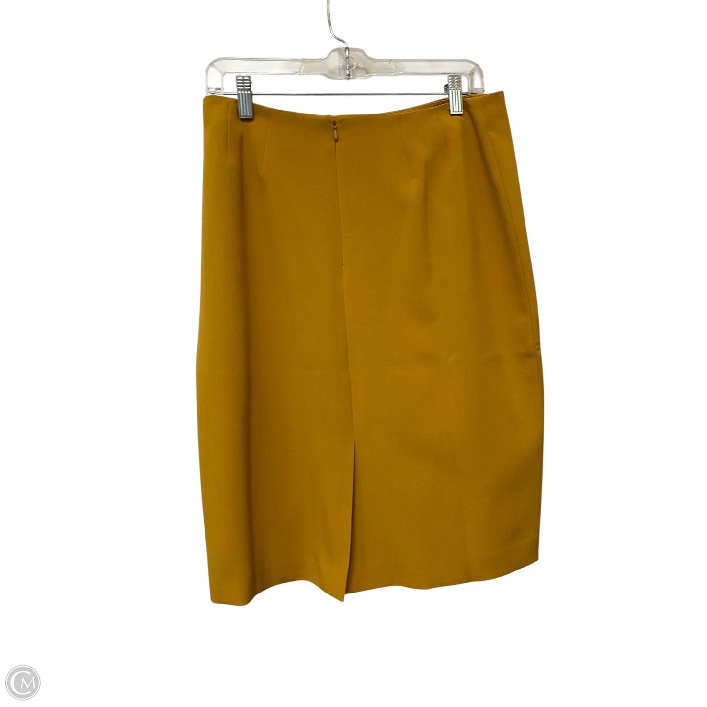 Skirt Midi By Black Label In Yellow, Size: 8