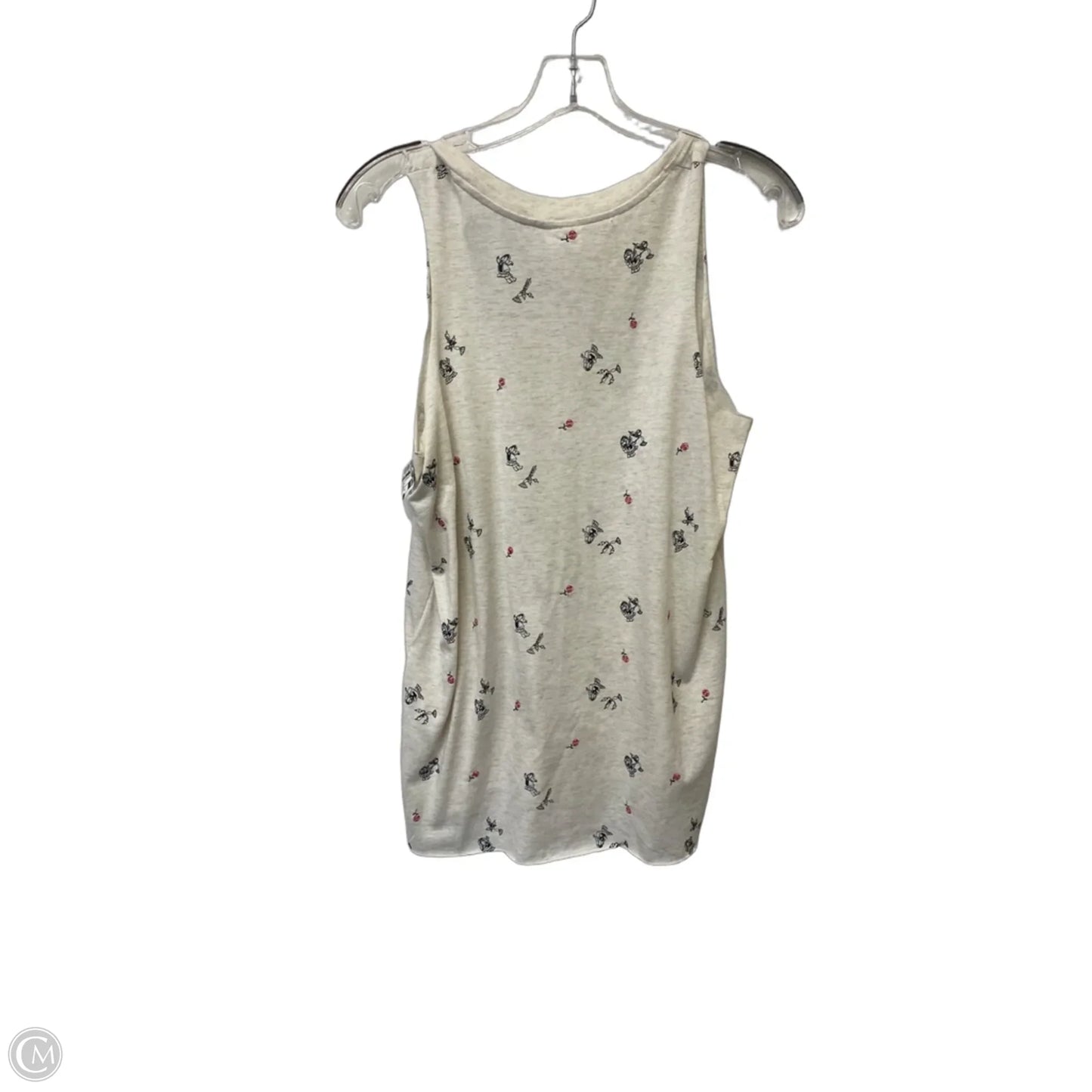 Top Sleeveless Basic By Disney In Cream, Size: S