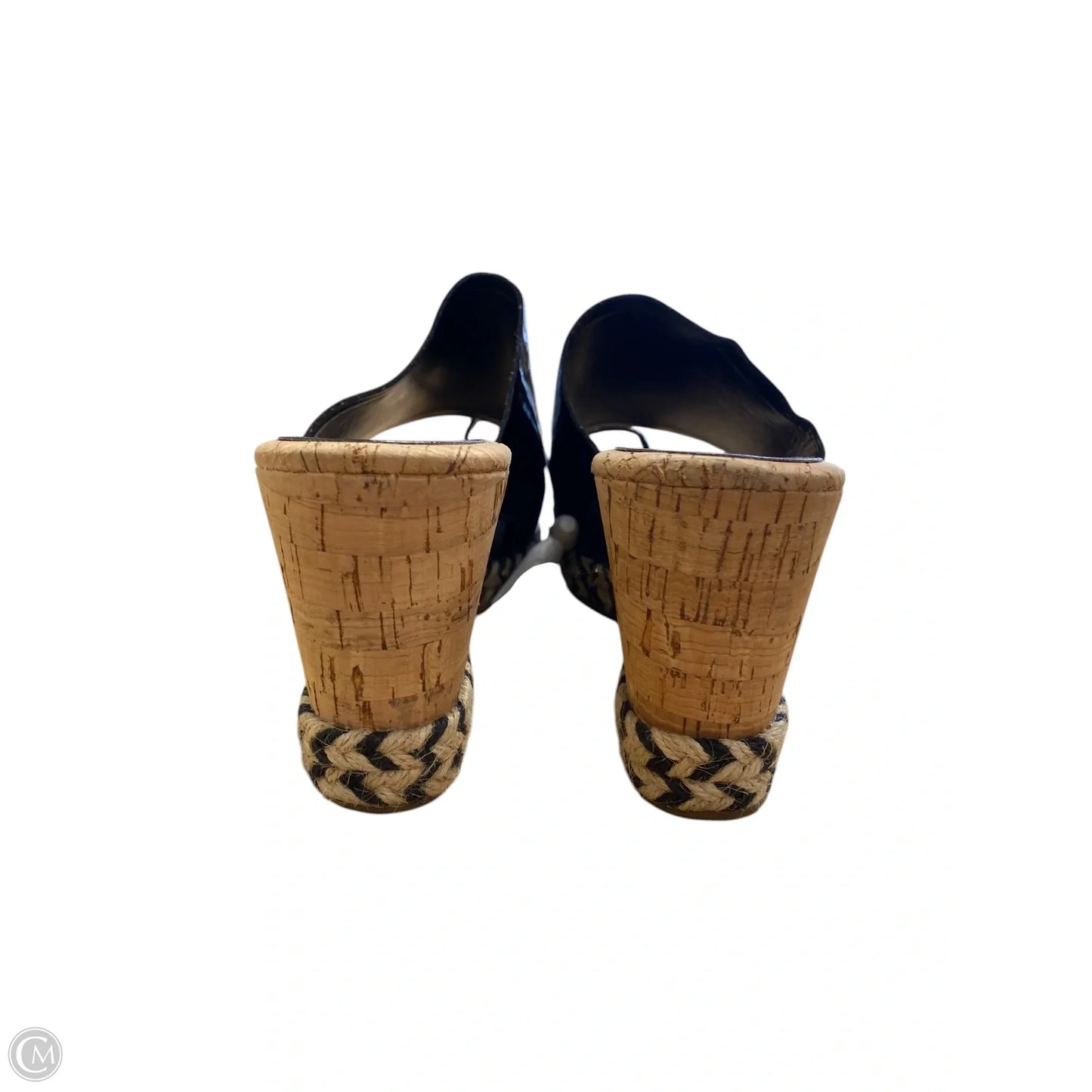 Sandals Heels Wedge By Donald Pliner In Black, Size: 9