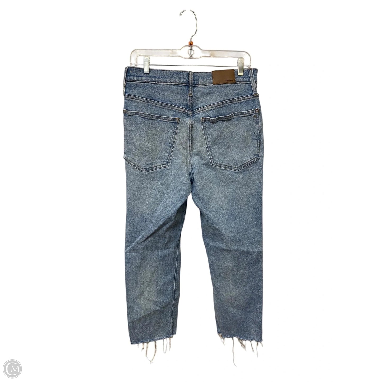 Jeans Cropped By Madewell In Blue Denim, Size: 10p