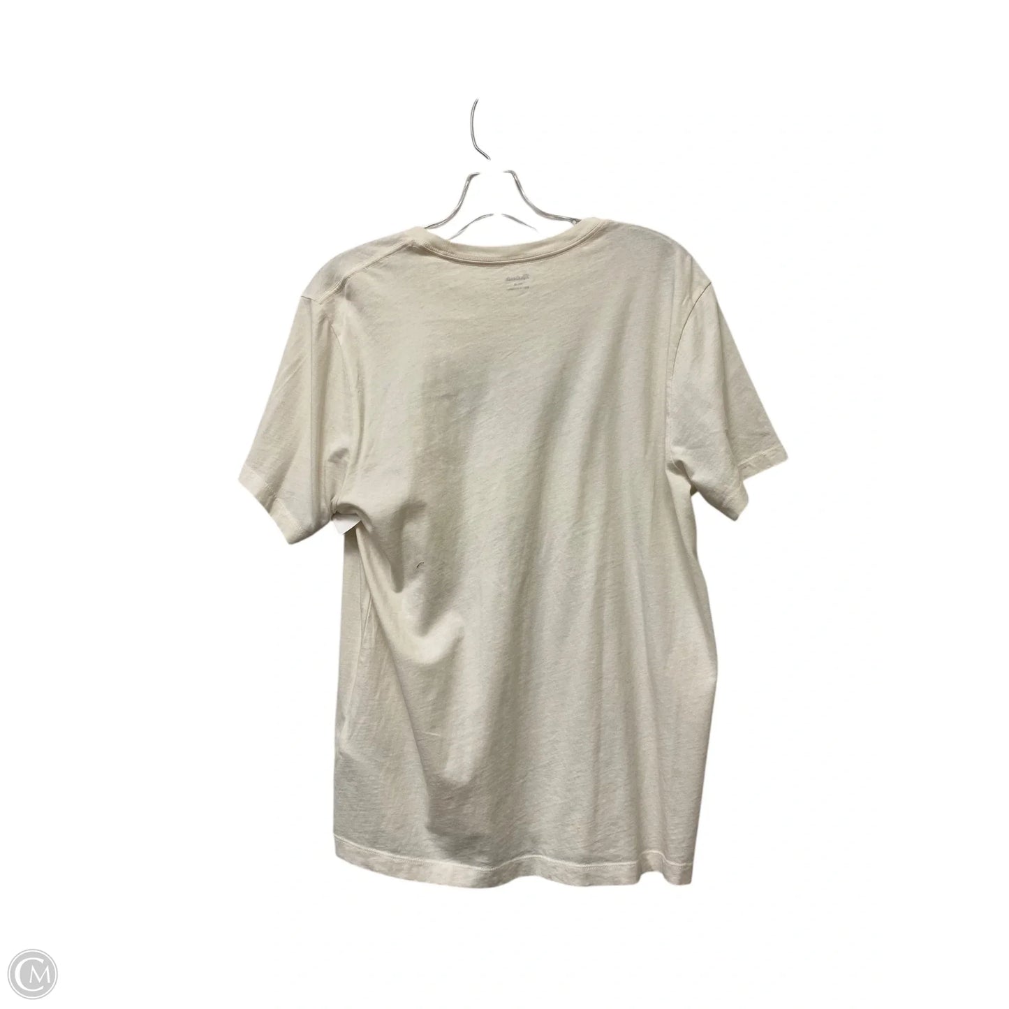 Top Short Sleeve Basic By Madewell In Cream, Size: S