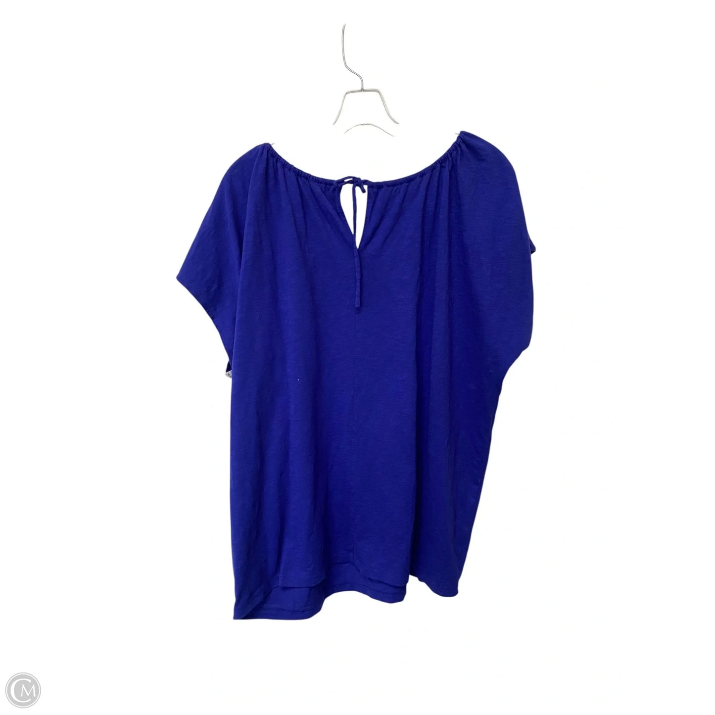 Top Short Sleeve By St Johns Bay In Purple, Size: 2x