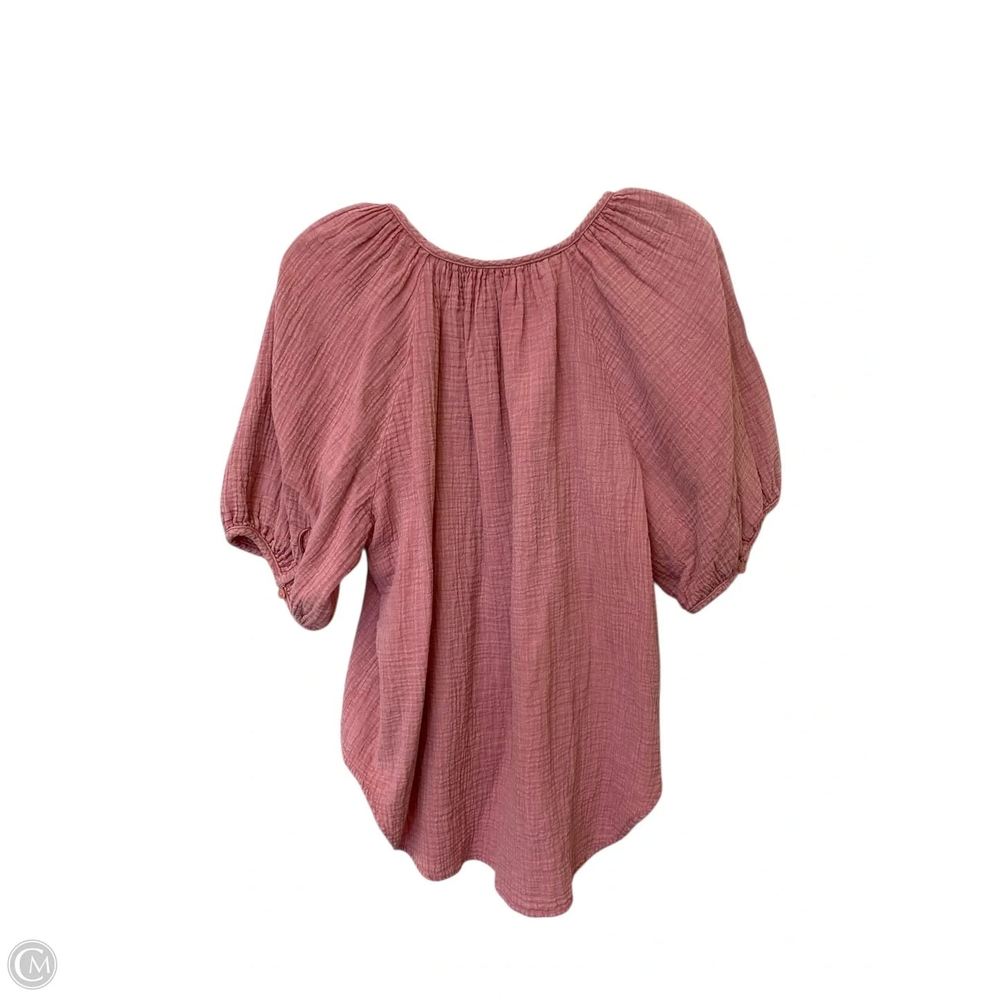 Top Short Sleeve By Pilcro In Pink, Size: L
