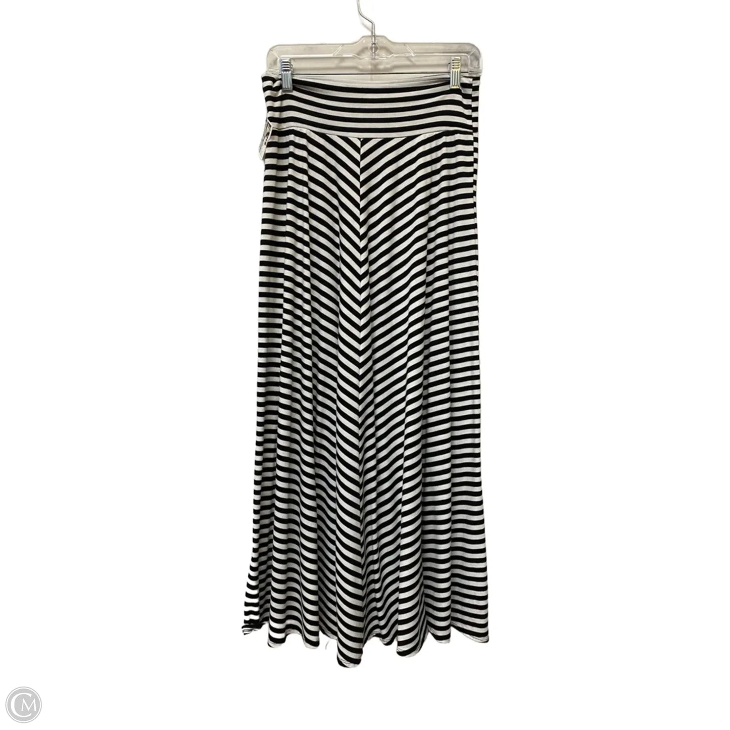 Skirt Maxi By Ab Studio In Striped Pattern, Size: L