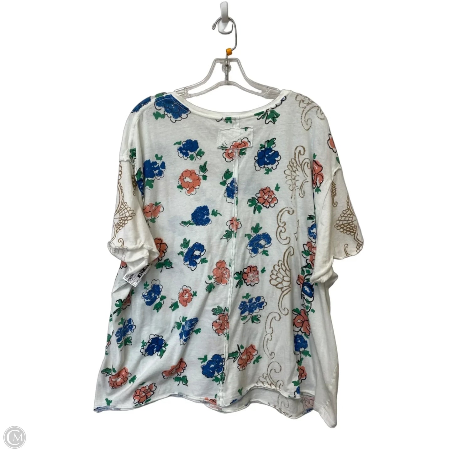 Top Short Sleeve By We The Free In Floral Print, Size: L