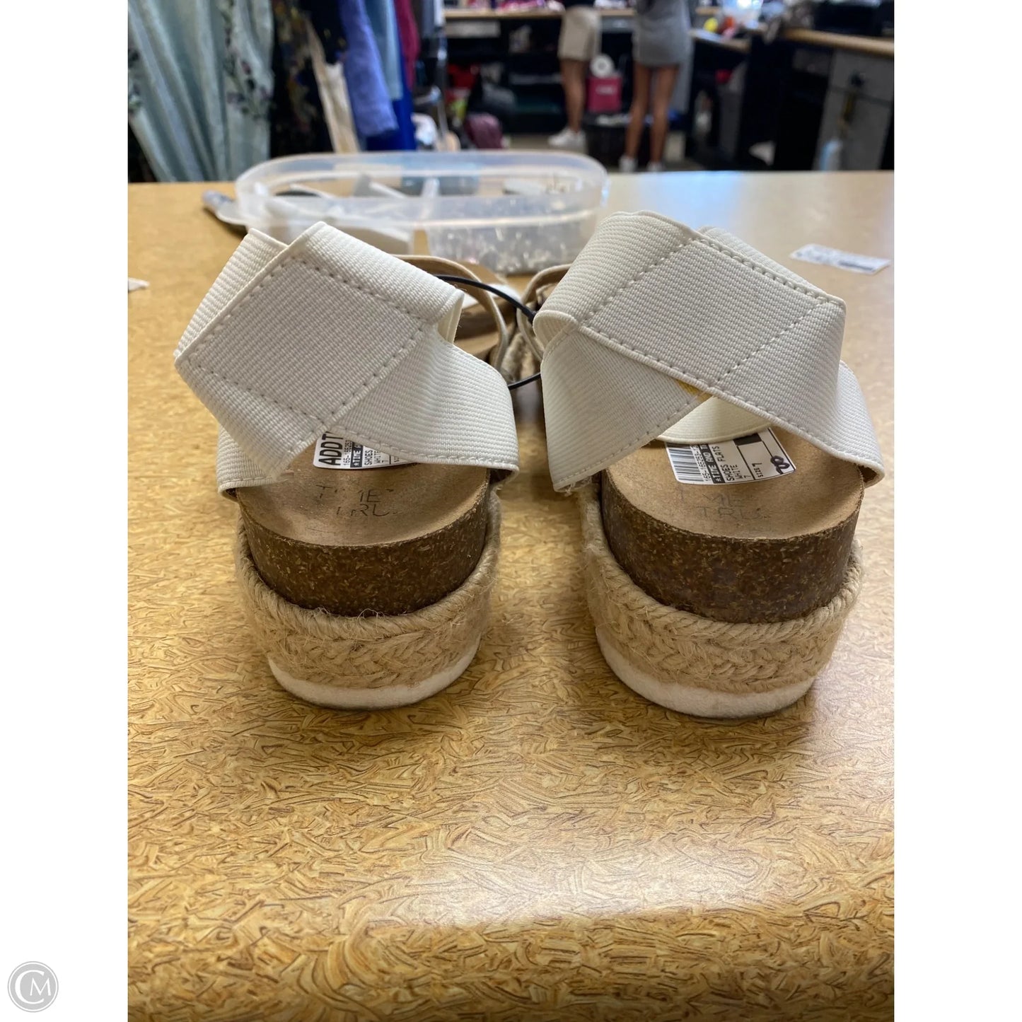 Shoes Flats By Time And Tru In White, Size: 7