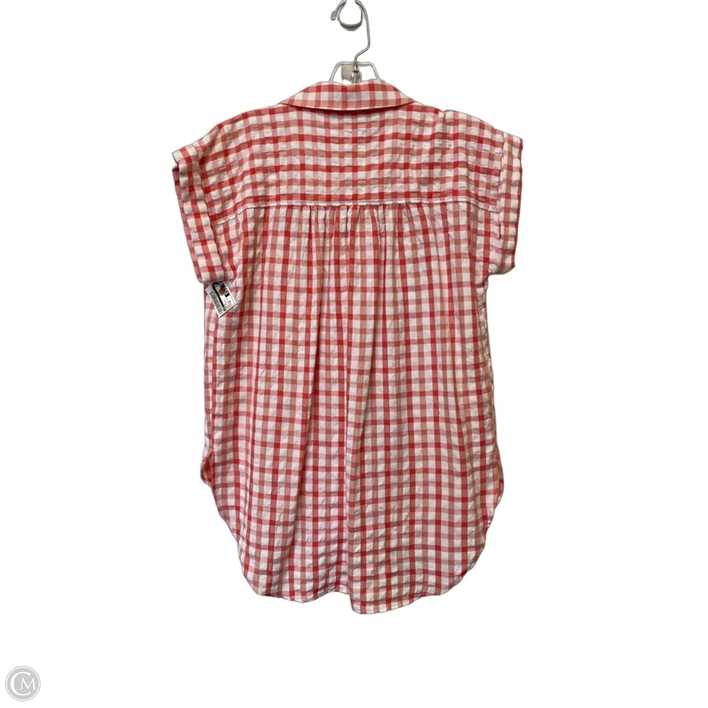 Top Short Sleeve By Loft In Red & White, Size: Xs