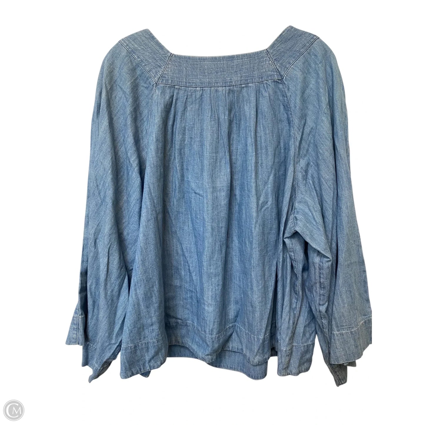 Top Long Sleeve By Madewell In Blue, Size: Xl