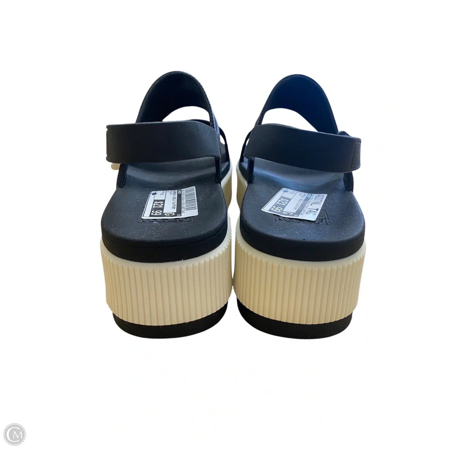 Sandals Heels Platform By Reef In Black, Size: 8