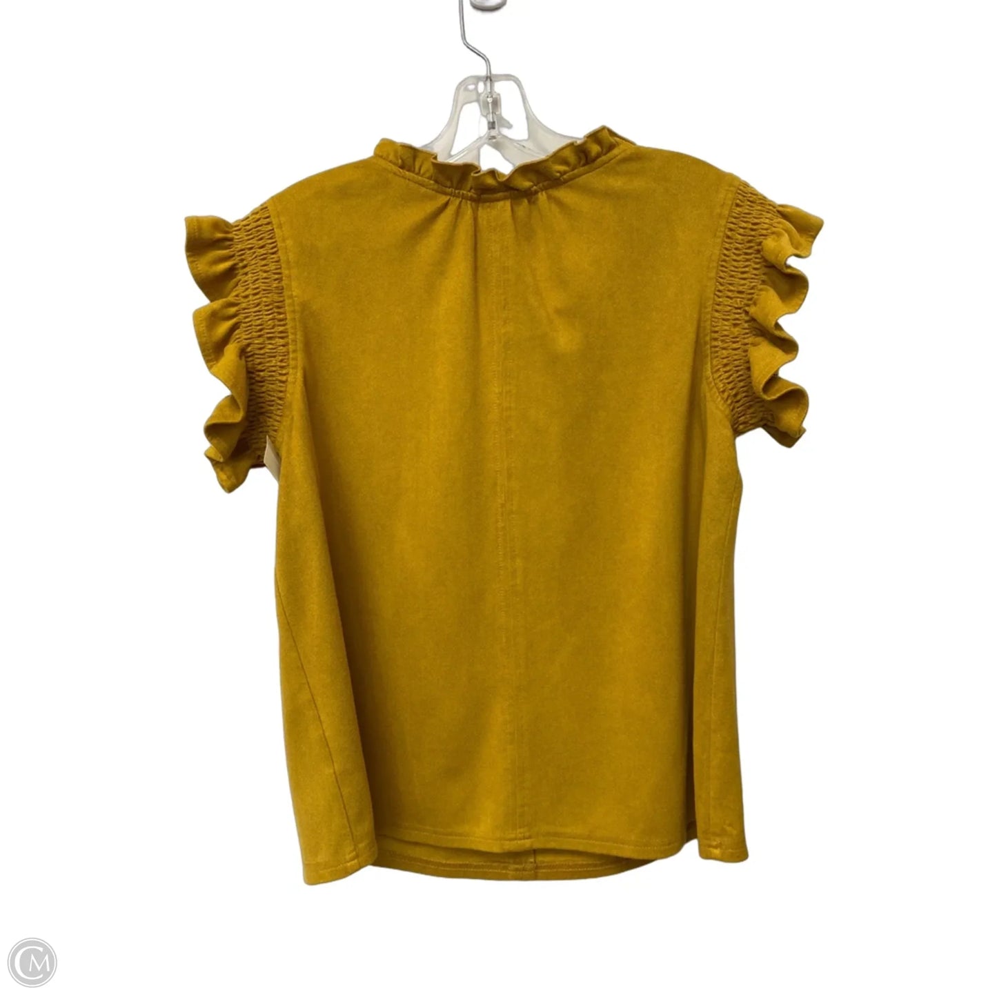 Top Sleeveless By Voy In Yellow, Size: M