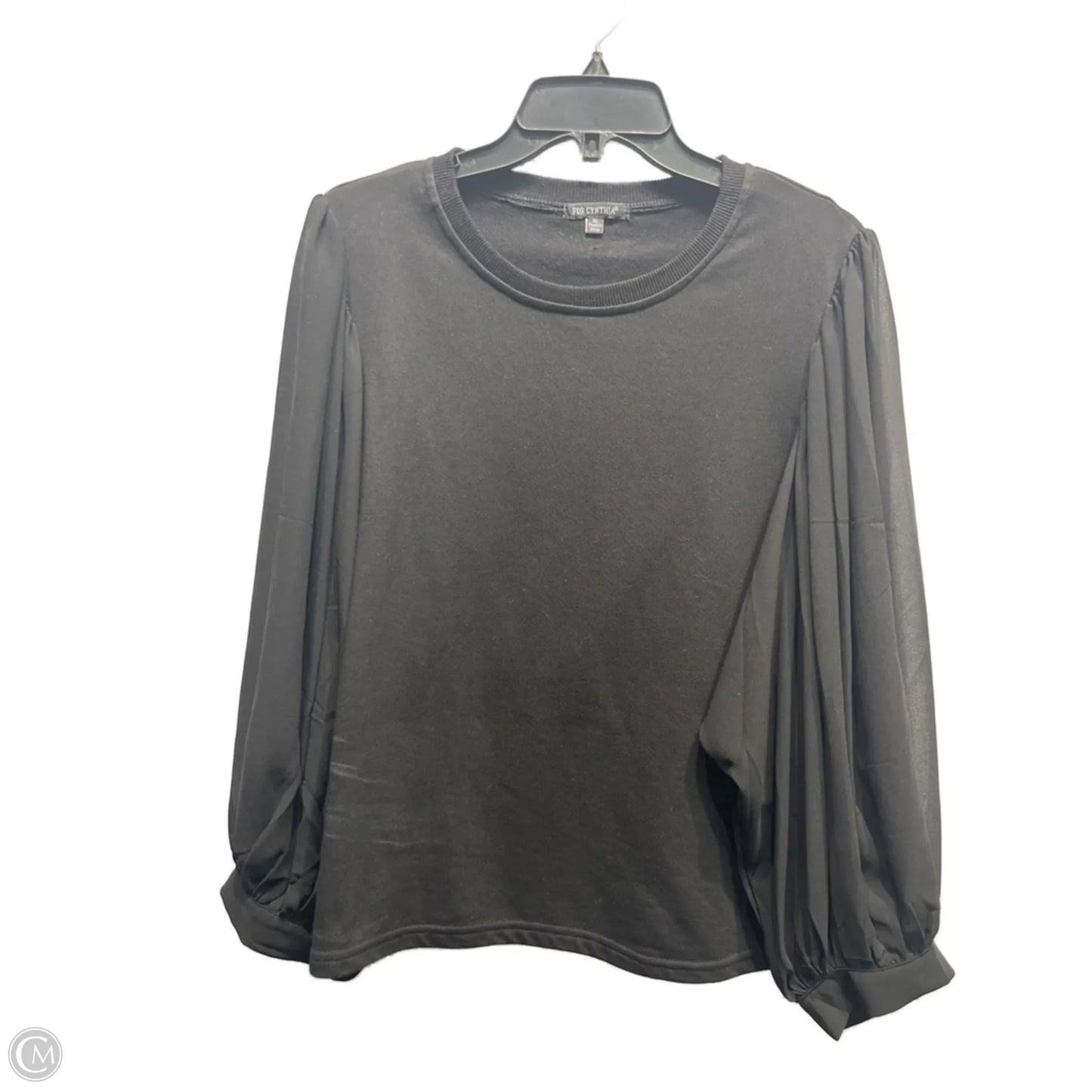 Top Long Sleeve By For Cynthia In Black, Size: Xl