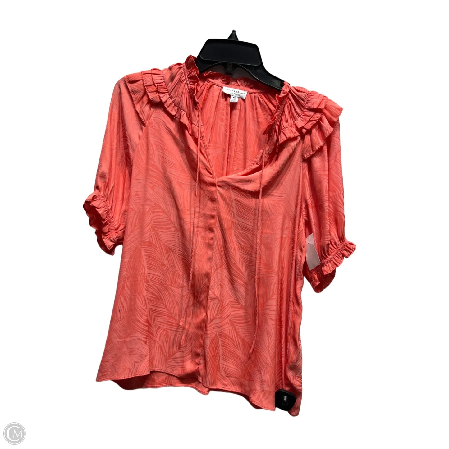 Top Short Sleeve By Current Air In Orange, Size: Xs