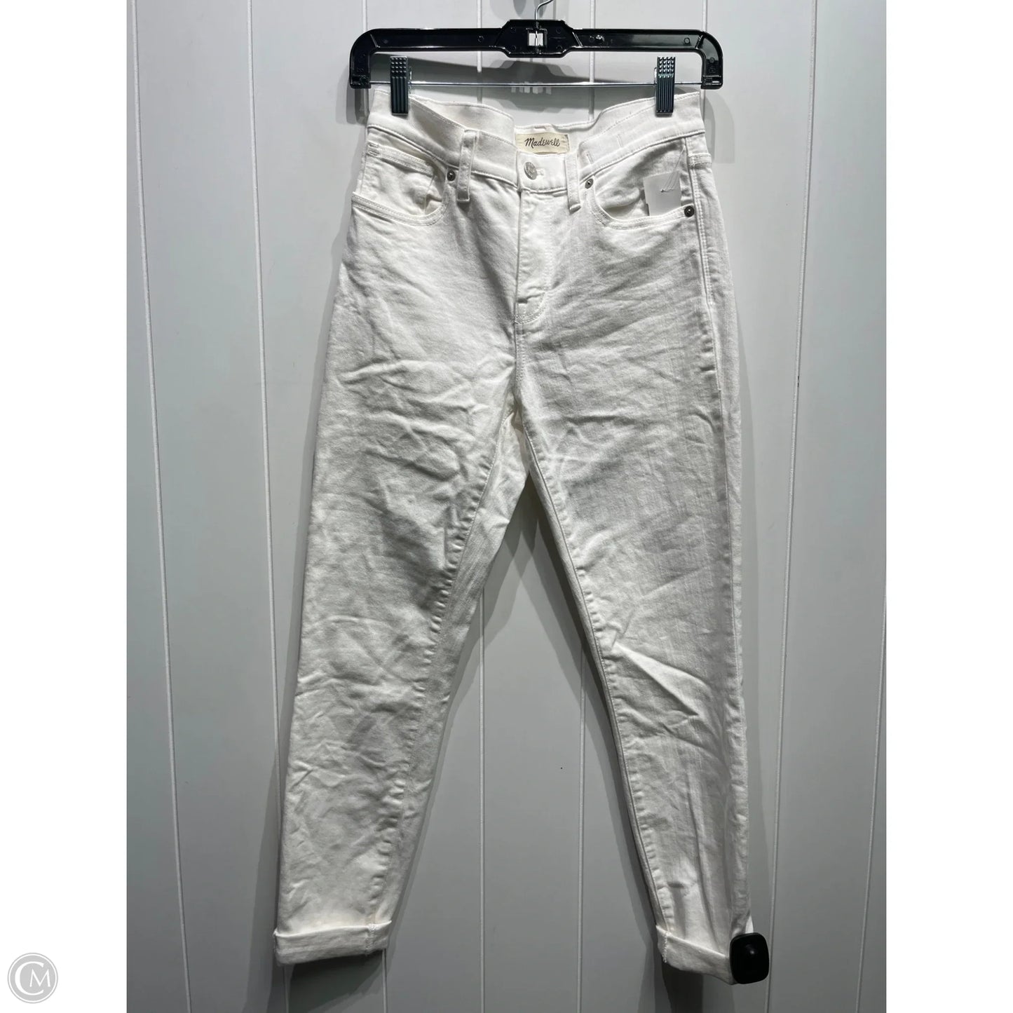Jeans Cropped By Madewell In White, Size: 2