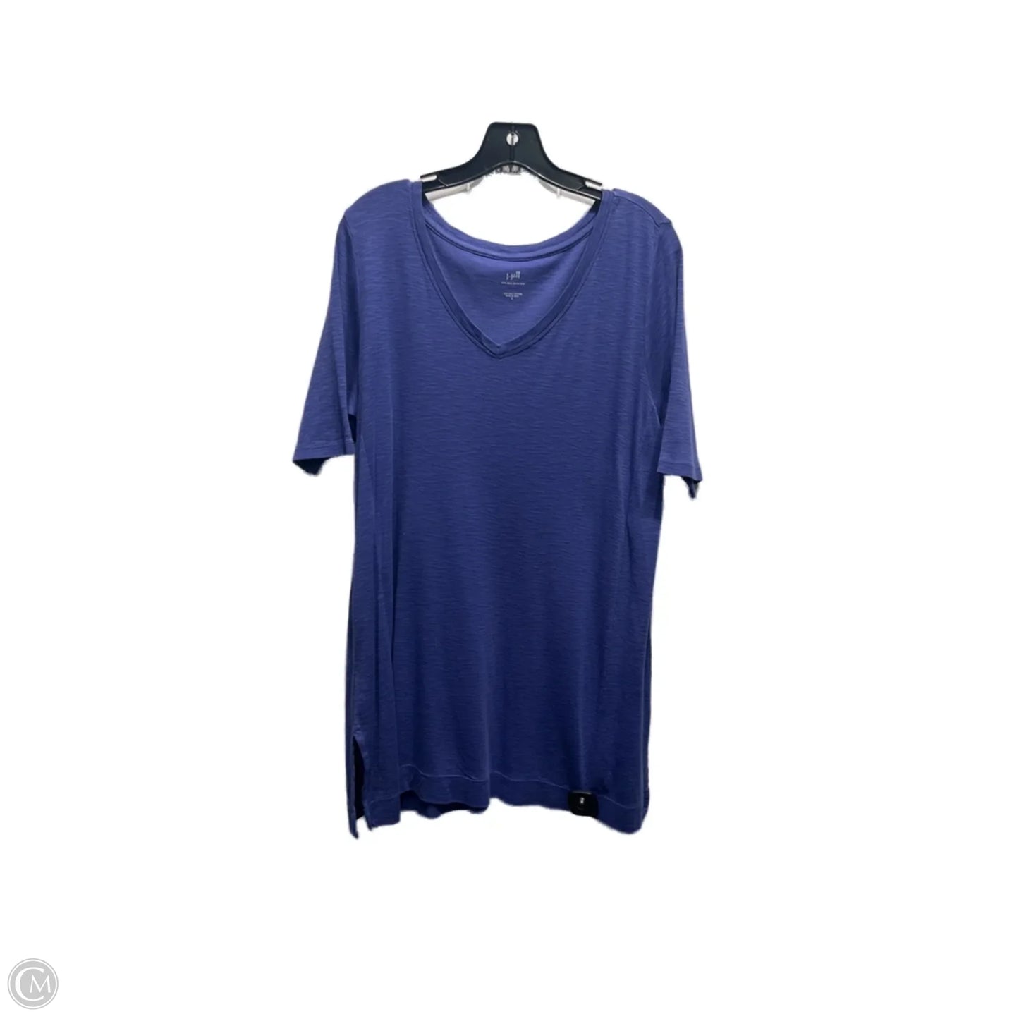 Top Short Sleeve Basic By J. Jill In Blue, Size: Medium