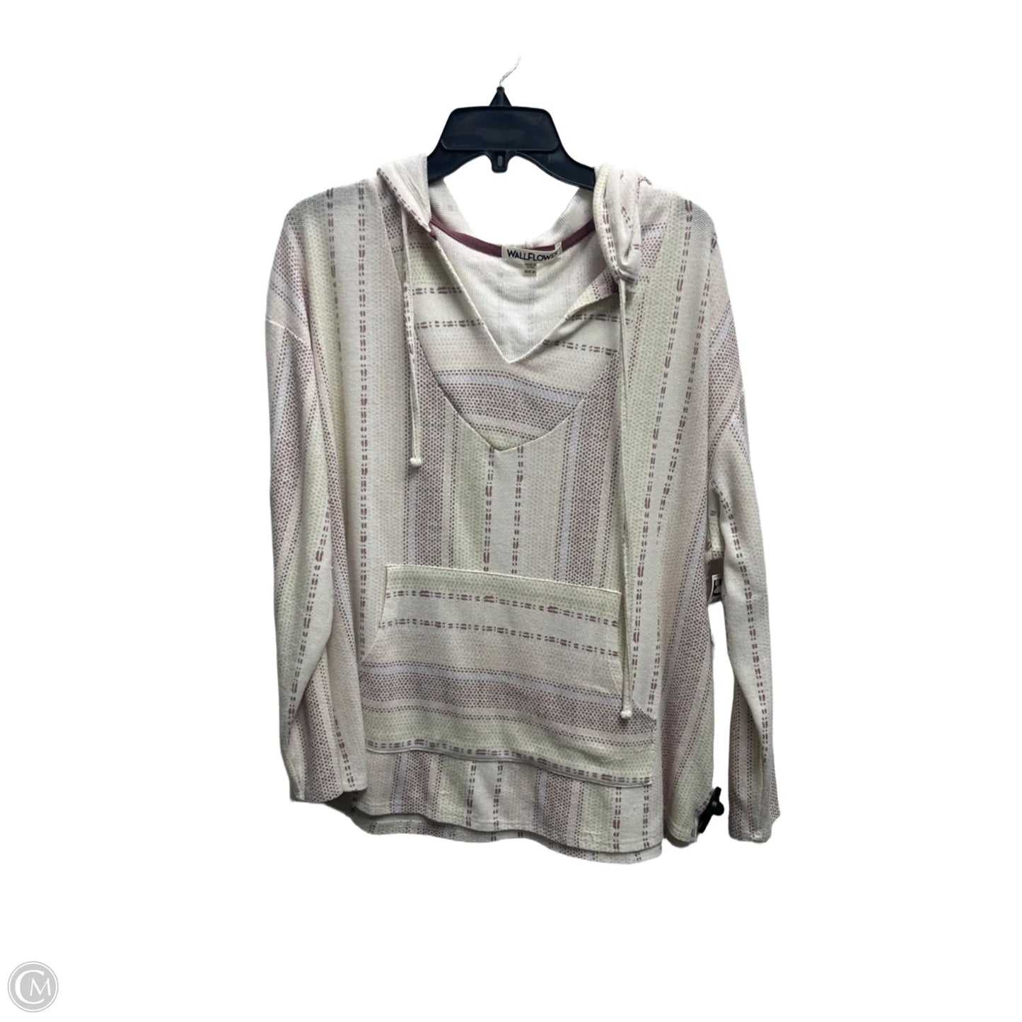 Top Long Sleeve By Wallflower In Orange & Yellow, Size: 2x