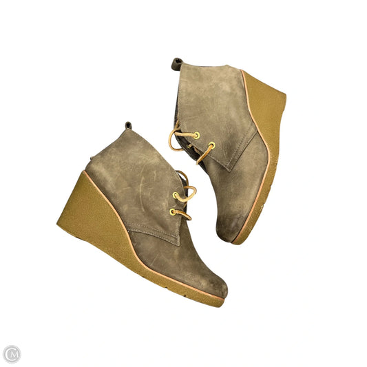 Shoes Heels Wedge By Sperry In Tan, Size: 9