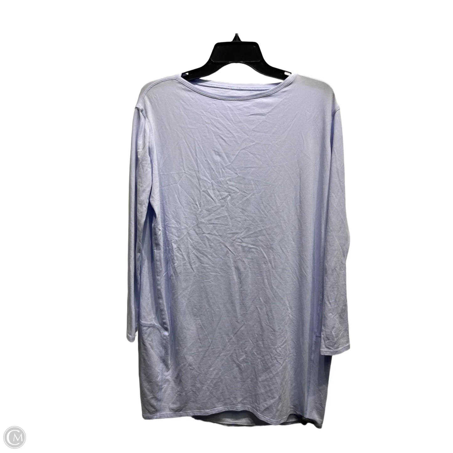 Athletic Top Long Sleeve Collar By Lululemon In Purple, Size: M