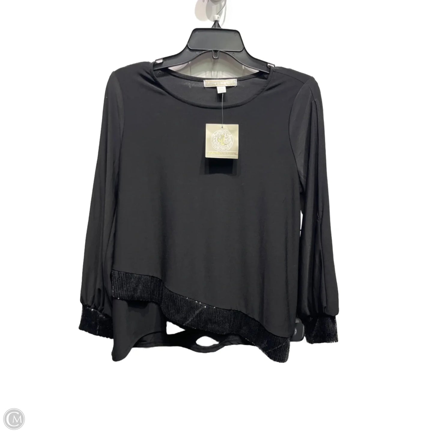 Top Long Sleeve By juniper + lime In Black, Size: M
