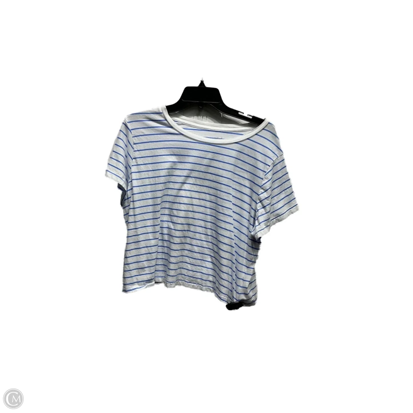 Top Short Sleeve Basic By Universal Thread In Blue & White, Size: Xxl