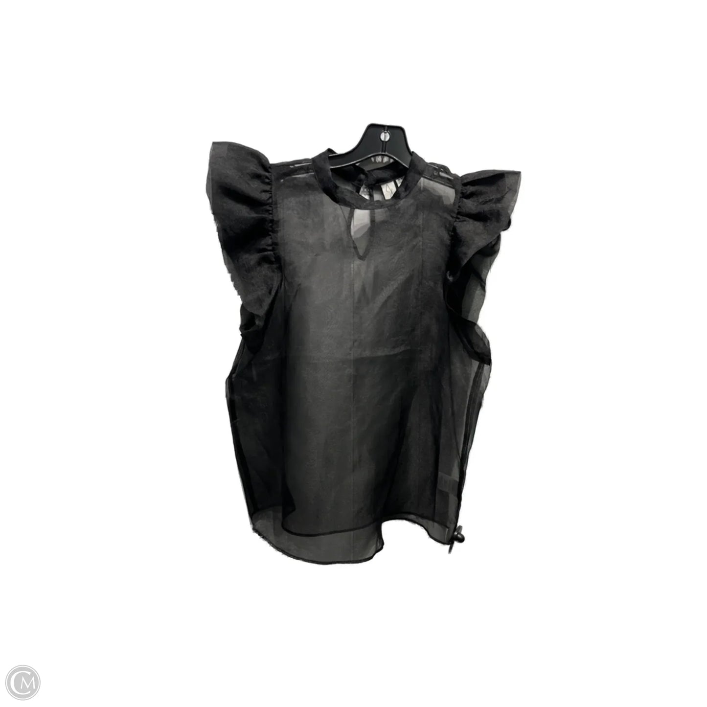 Blouse Short Sleeve By Joie In Black, Size: M