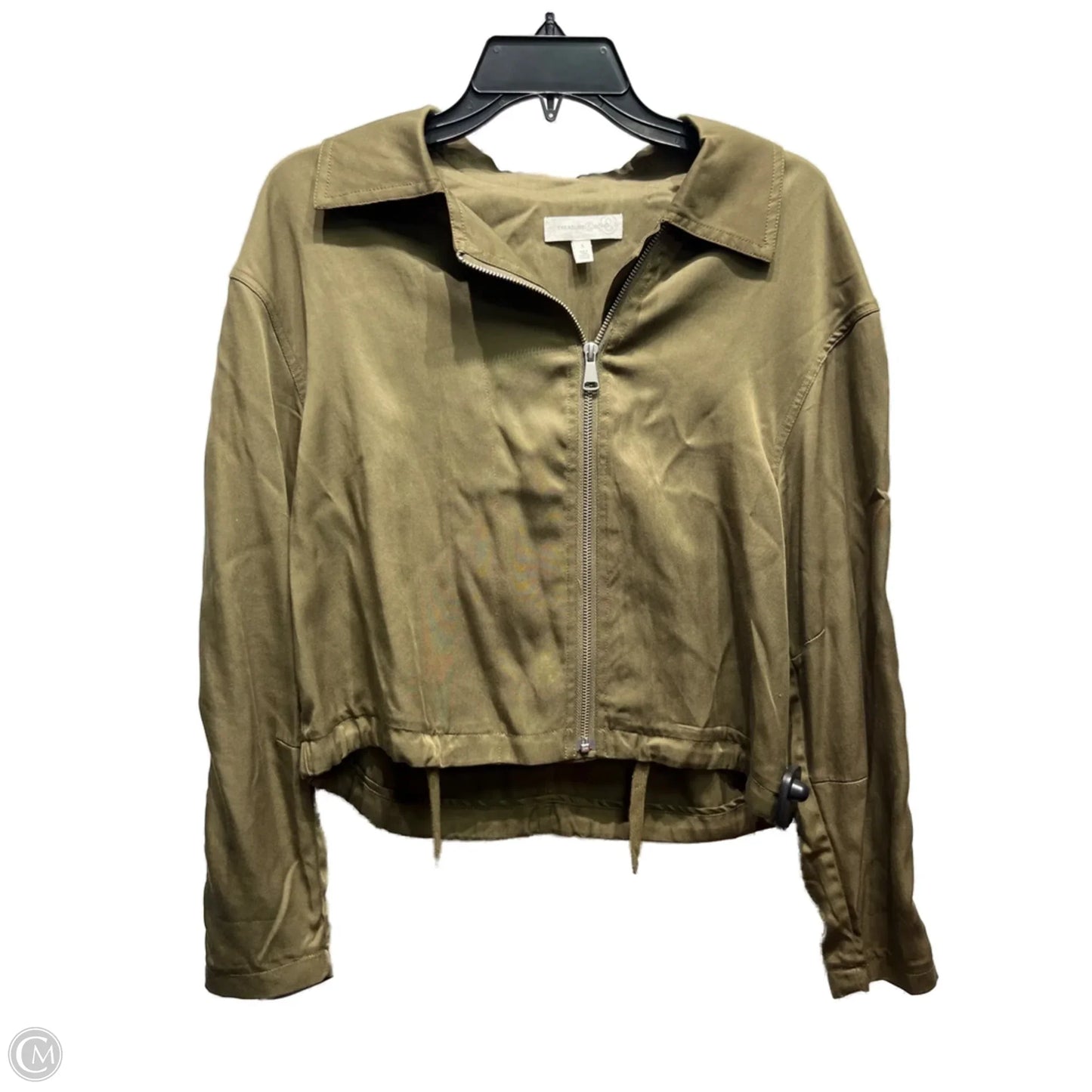 Jacket Other By Treasure And Bond In Green, Size: S