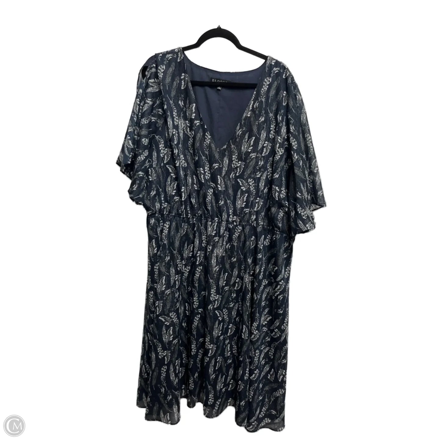 Dress Casual Midi By Eloquii In Navy, Size: 26