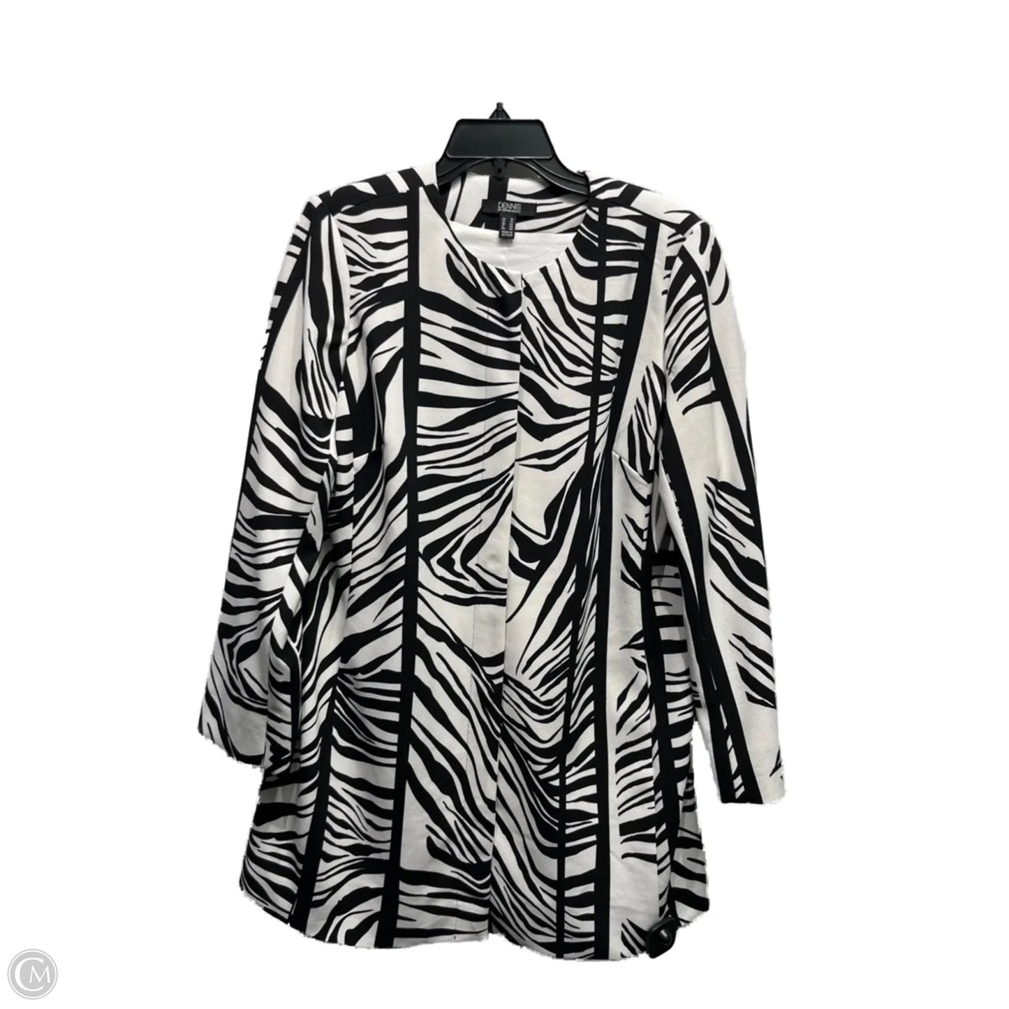Jacket Other By Dennis Basso Qvc In Black & White, Size: 12