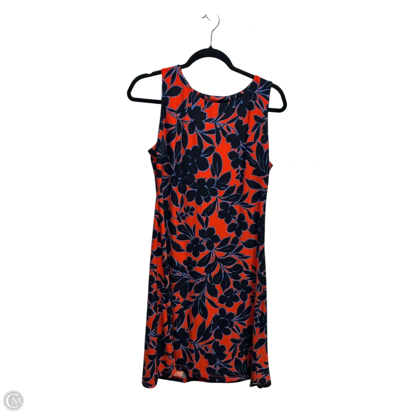 Dress Work By Tommy Hilfiger In Blue & Orange, Size: 8