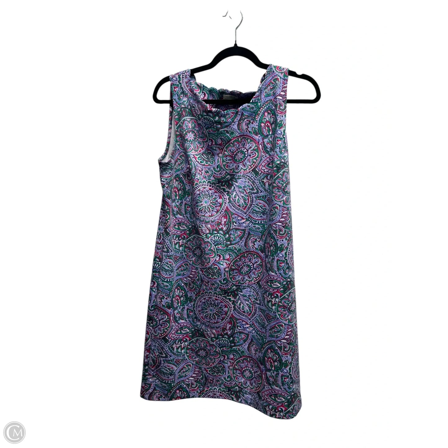 Dress Casual Short By Talbots In Green & Purple, Size: M
