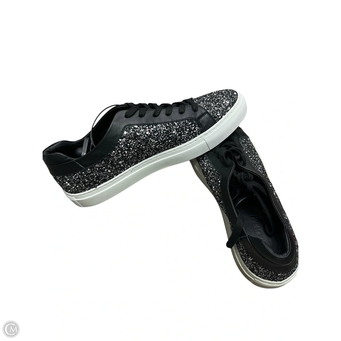Shoes Sneakers By m gemi In Black & Silver, Size: 9.5