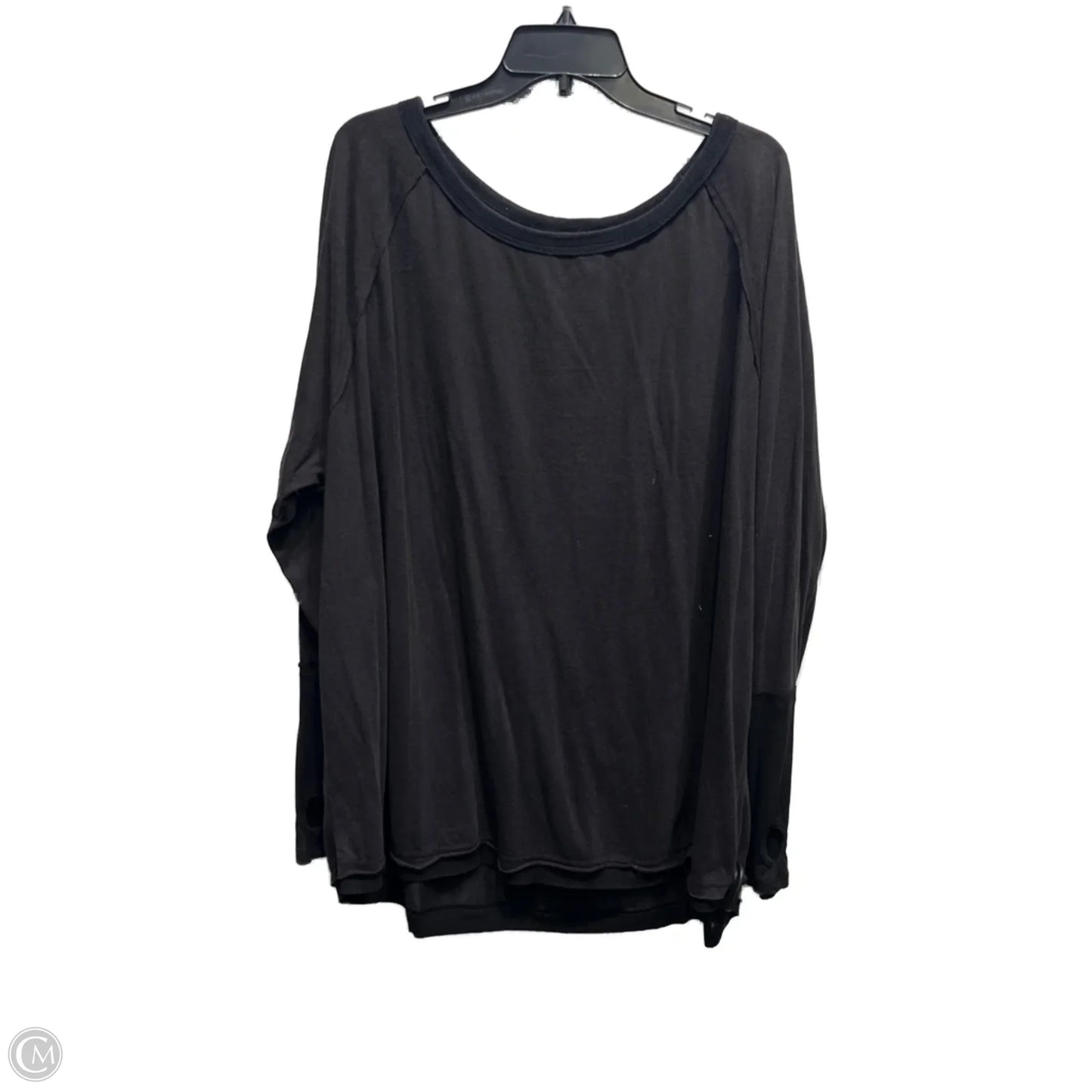 Top Long Sleeve By White Birch In Black, Size: 3x