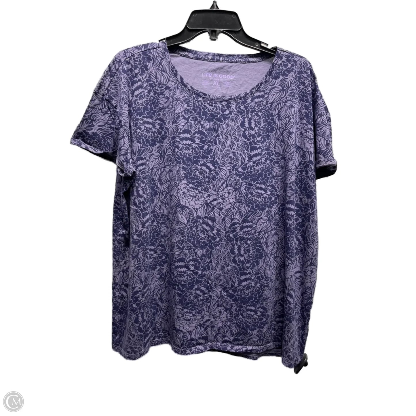 Top Short Sleeve Basic By Life Is Good In Blue, Size: Xl