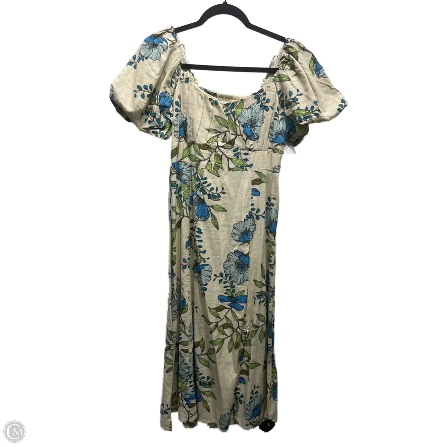 Dress Casual Midi By tulip reation In Blue & Green, Size: S