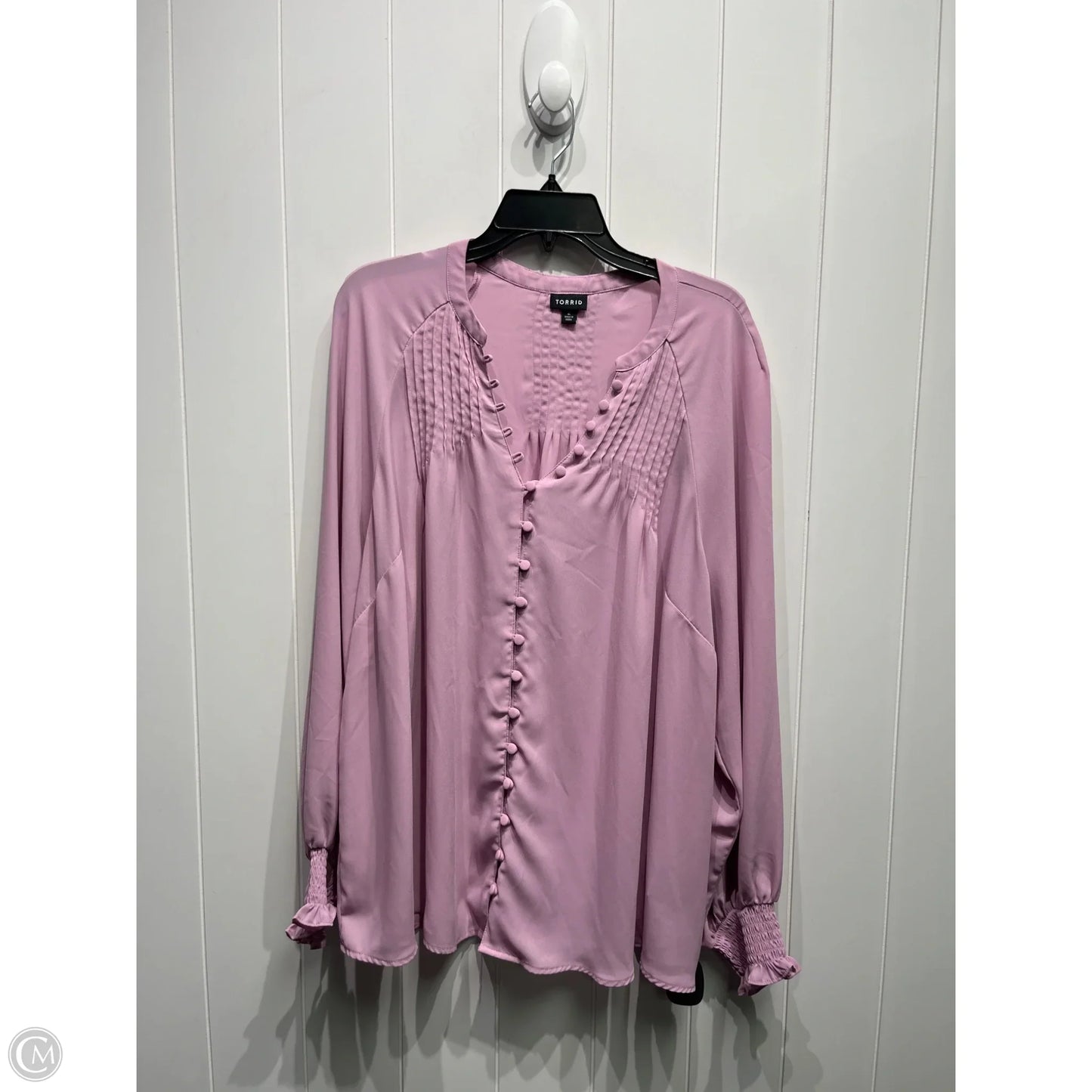 Top Long Sleeve By Torrid In Purple, Size: 2x