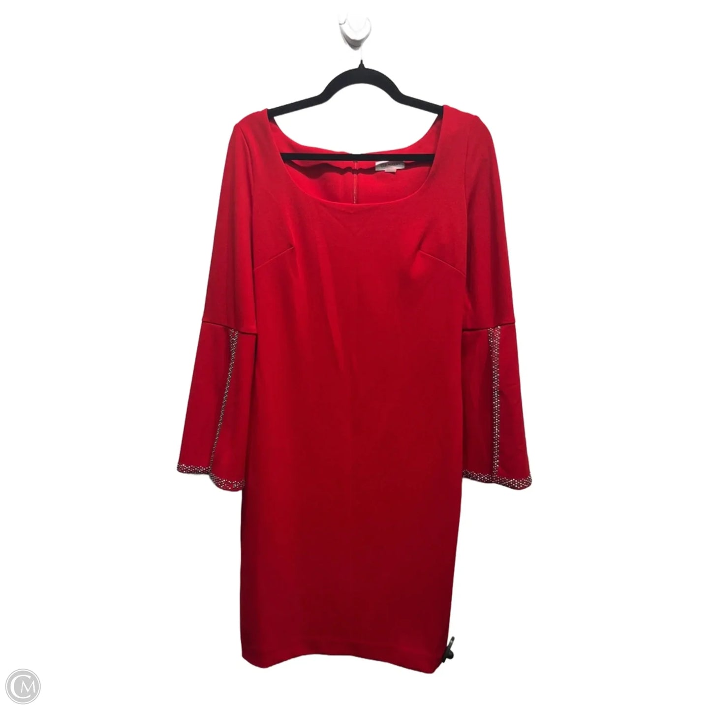 Dress Work By Calvin Klein In Red, Size: 8