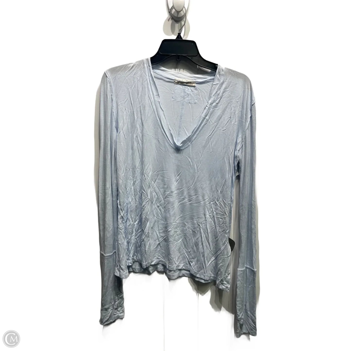 Top Long Sleeve Basic By Free People In Blue, Size: M