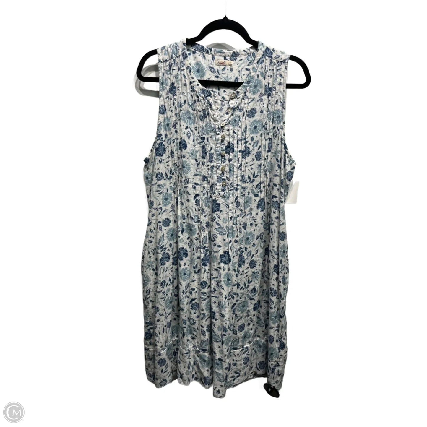 Dress Casual Short By Faherty In Blue & White, Size: L