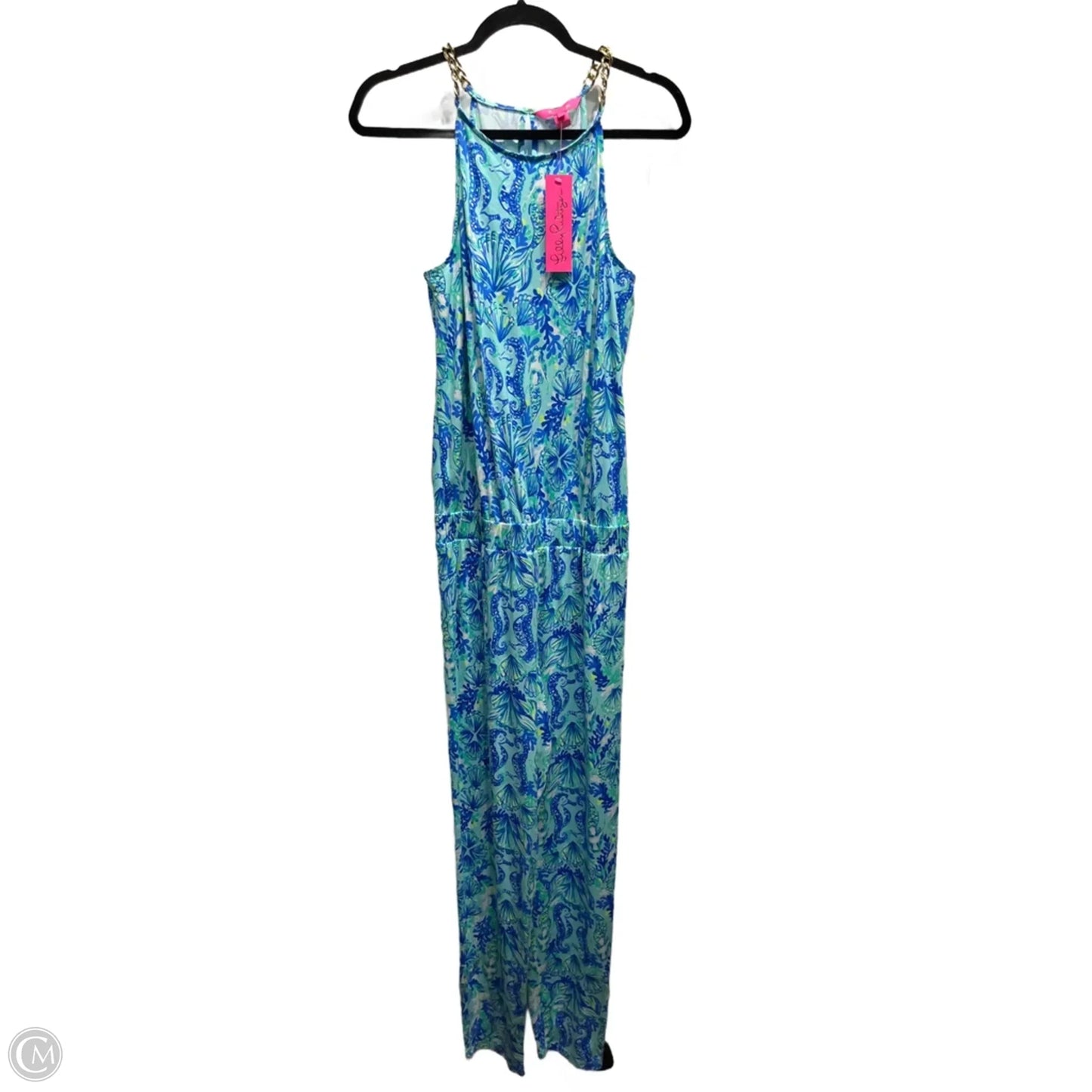 Jumpsuit Designer By Lilly Pulitzer In Blue & Green, Size: M