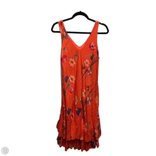 Dress Casual Midi By M Made In Italy In Orange, Size: M