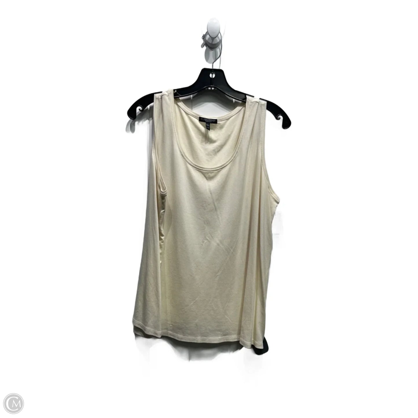 Top Sleeveless Basic By Eileen Fisher In Cream, Size: 2x
