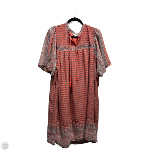 Dress Casual Short By Lucky Brand In Grey & Orange, Size: 2x