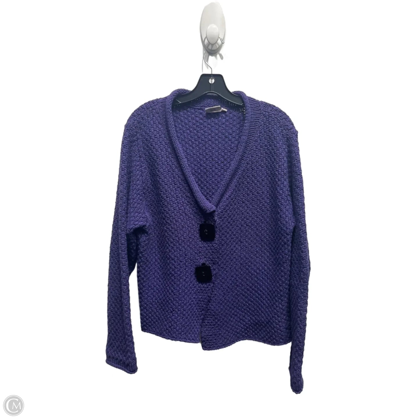 Sweater Cardigan By Habitat In Purple, Size: M