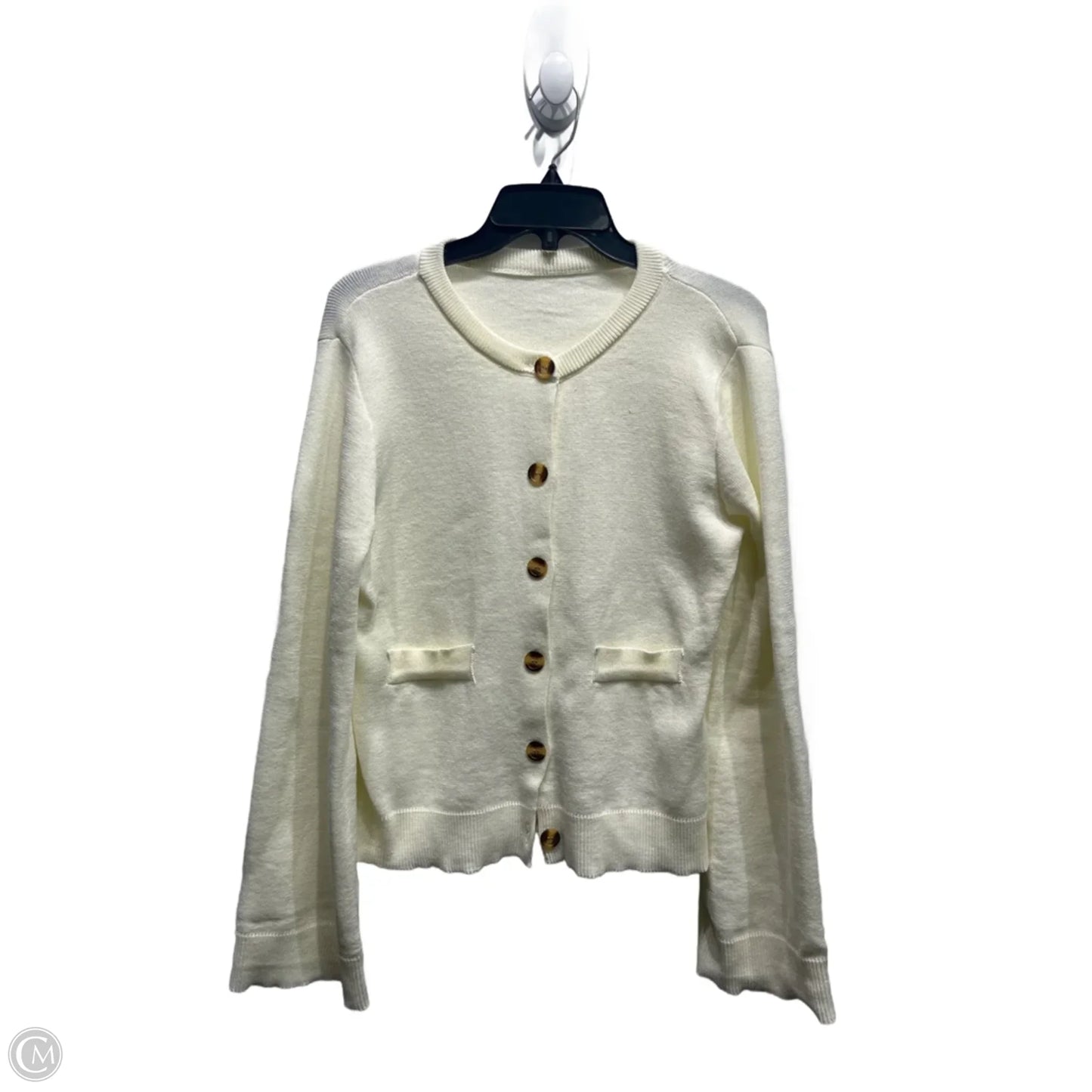 Sweater Cardigan By Amazon Essentials In White, Size: Xl