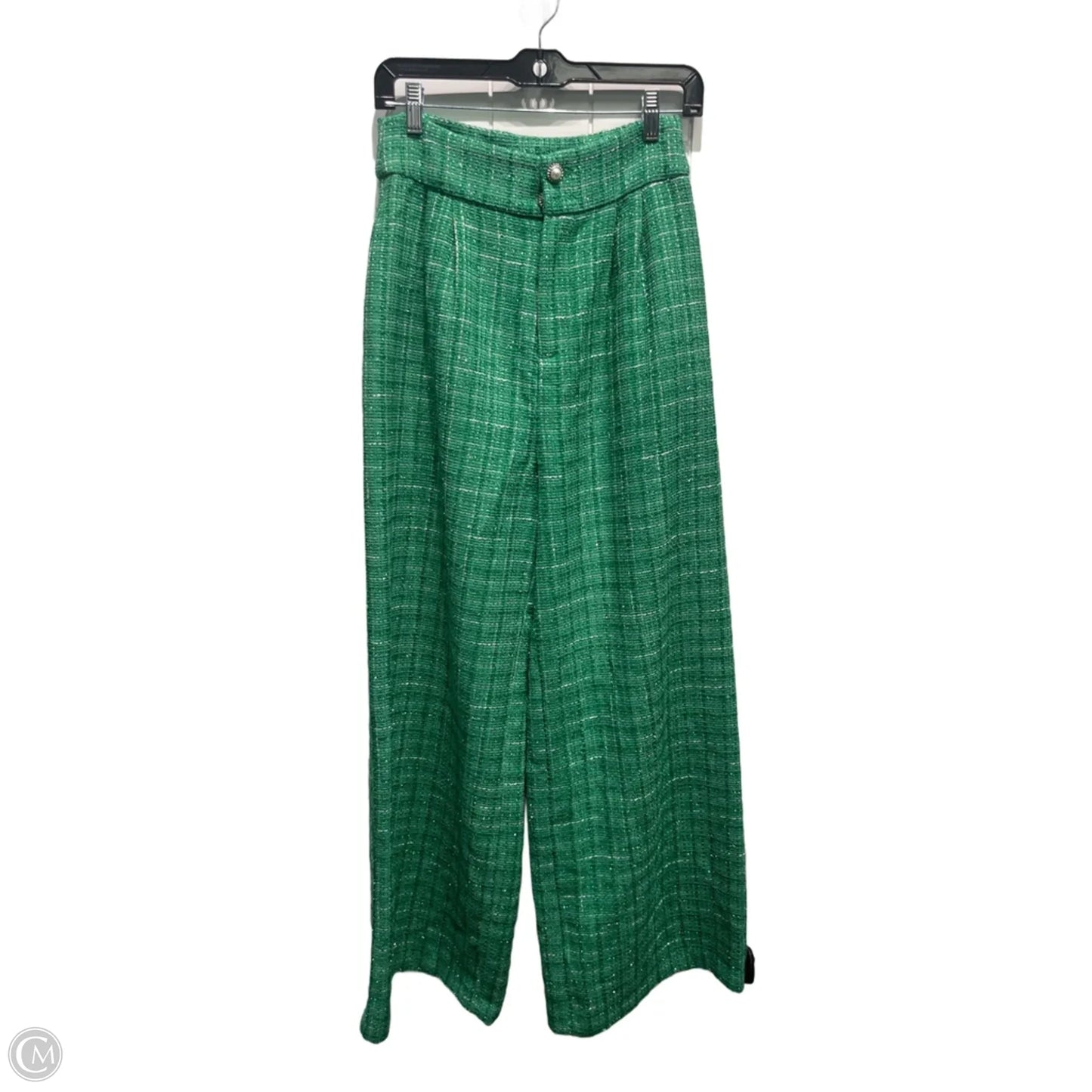 Pants Dress By Flying Tomato In Green & White, Size: S