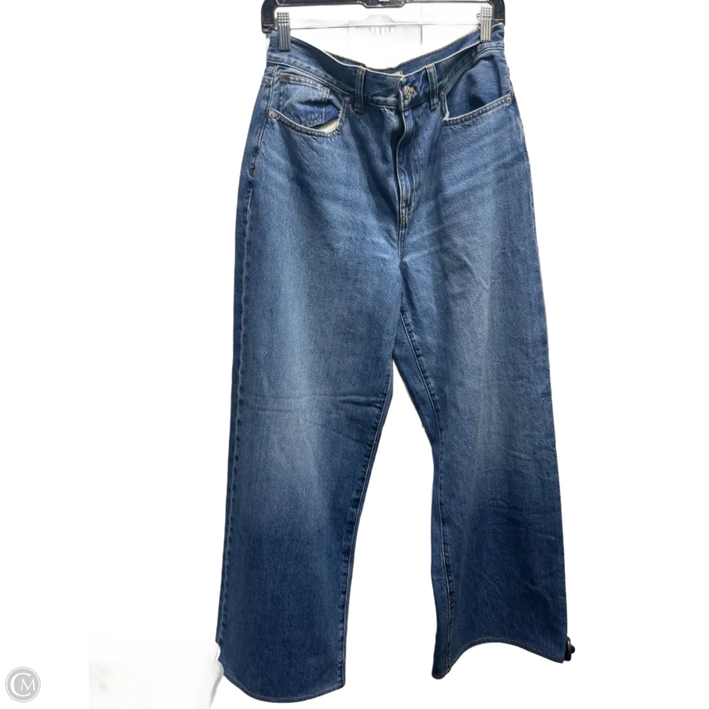 Jeans Straight By Madewell In Blue Denim, Size: 6