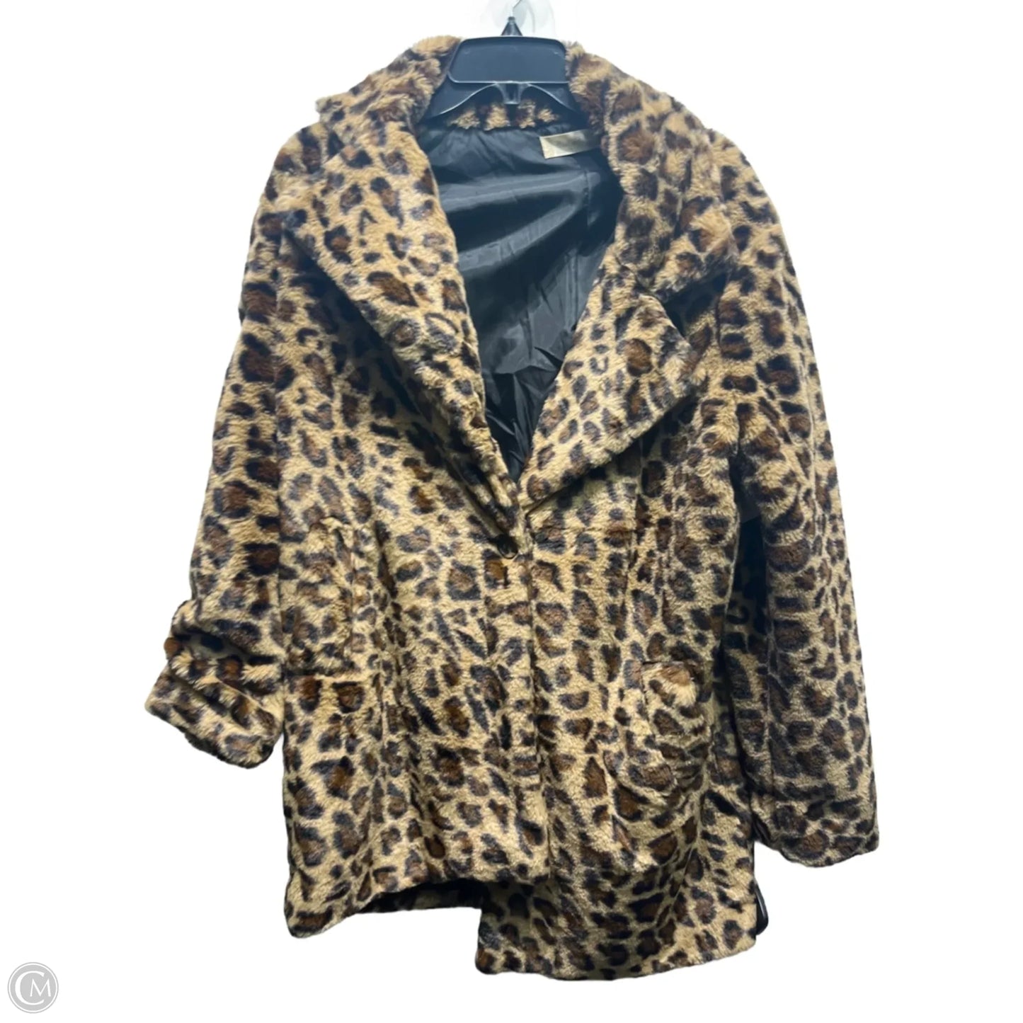 Jacket Faux Fur & Sherpa By Altard State In Animal Print, Size: M